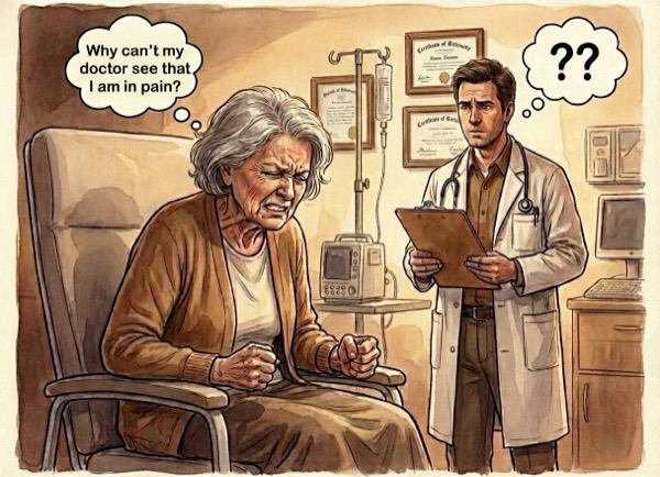 Severe pain my doctor cannot see and doesn't treat (Non-Observable Suffering, N-O-S)